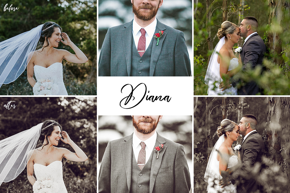 Wedding Princess Lightroom presets preview 2