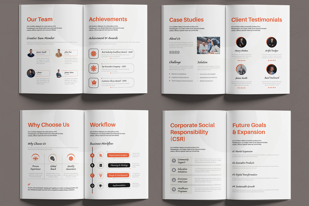 Company Profile Document Template preview 2