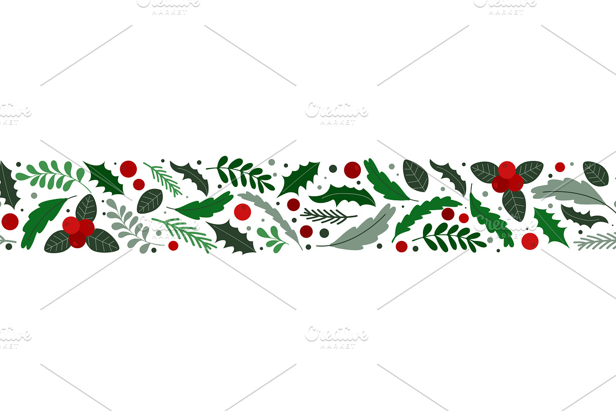 New Years and Christmas border, an Object Illustration by Tati_Kli