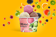 Cool set of ice cream mockups, a Product Mockup by PSD Market (Thumbnail 1 of 13)