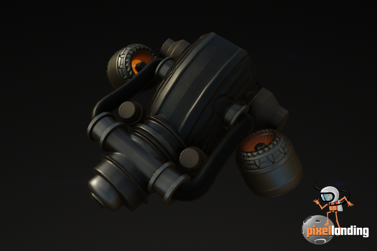 Sci-Fi Spaceship Vehicle, a Cars & Vehicle 3D Model by Pixel Landing (Photo 4 of 7)