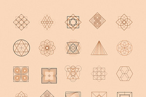 Forms, Shapes Vector Logo Elements