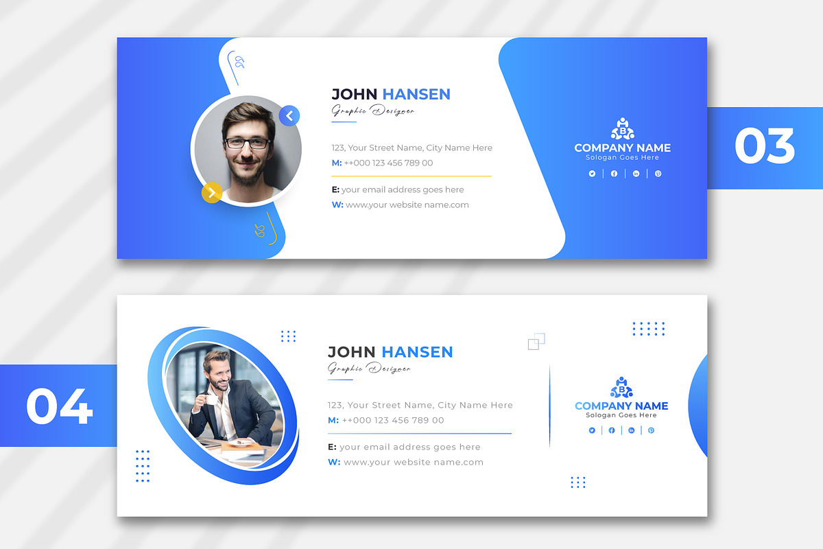 Email Signature Template, a Social Media Template by pixelcreatx (Photo 2 of 2)