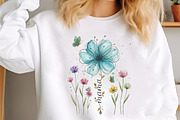 Boho Floral Mama T-shirt Design PNG, an Illustration by designcity5 (Thumbnail 3 of 4)