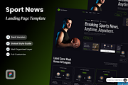 SportSphere - Sport News, a Websites & App Template by SLAB! Design (Thumbnail 1 of 4)