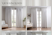 Pinch & Pencil Pleat Curtains Mockup, a Product Mockup by mock-ups (Thumbnail 2 of 12)