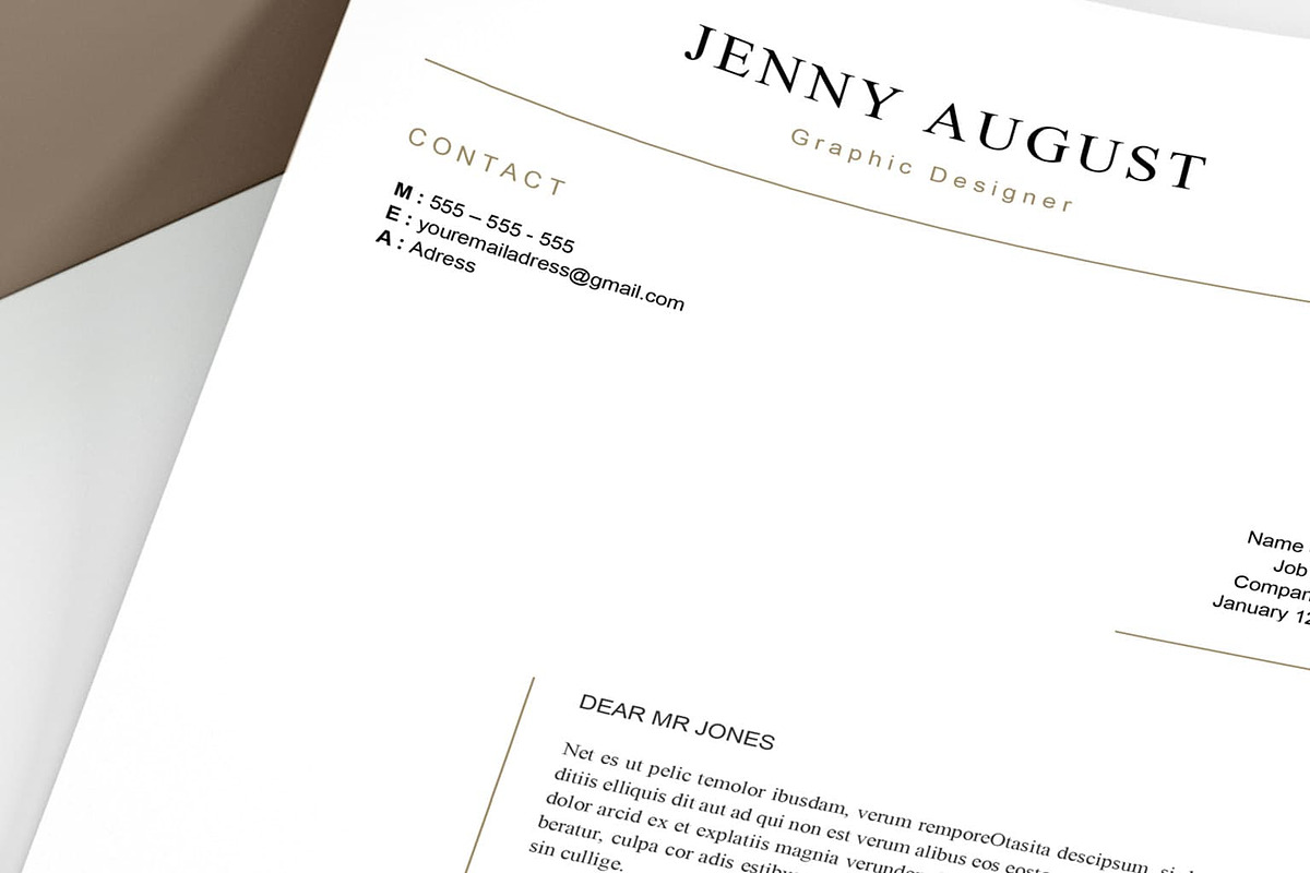 Resume Template / CV & Cover Letter, a Resume Template by AnagramDesign (Photo 2 of 3)