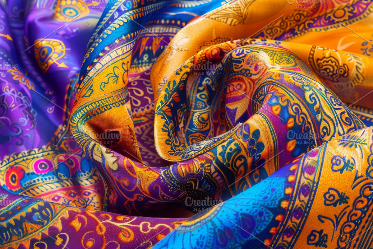 Indian Fabric - 43 images, a Beauty & Fashion Photo by Handmadefont (Photo 7 of 11)