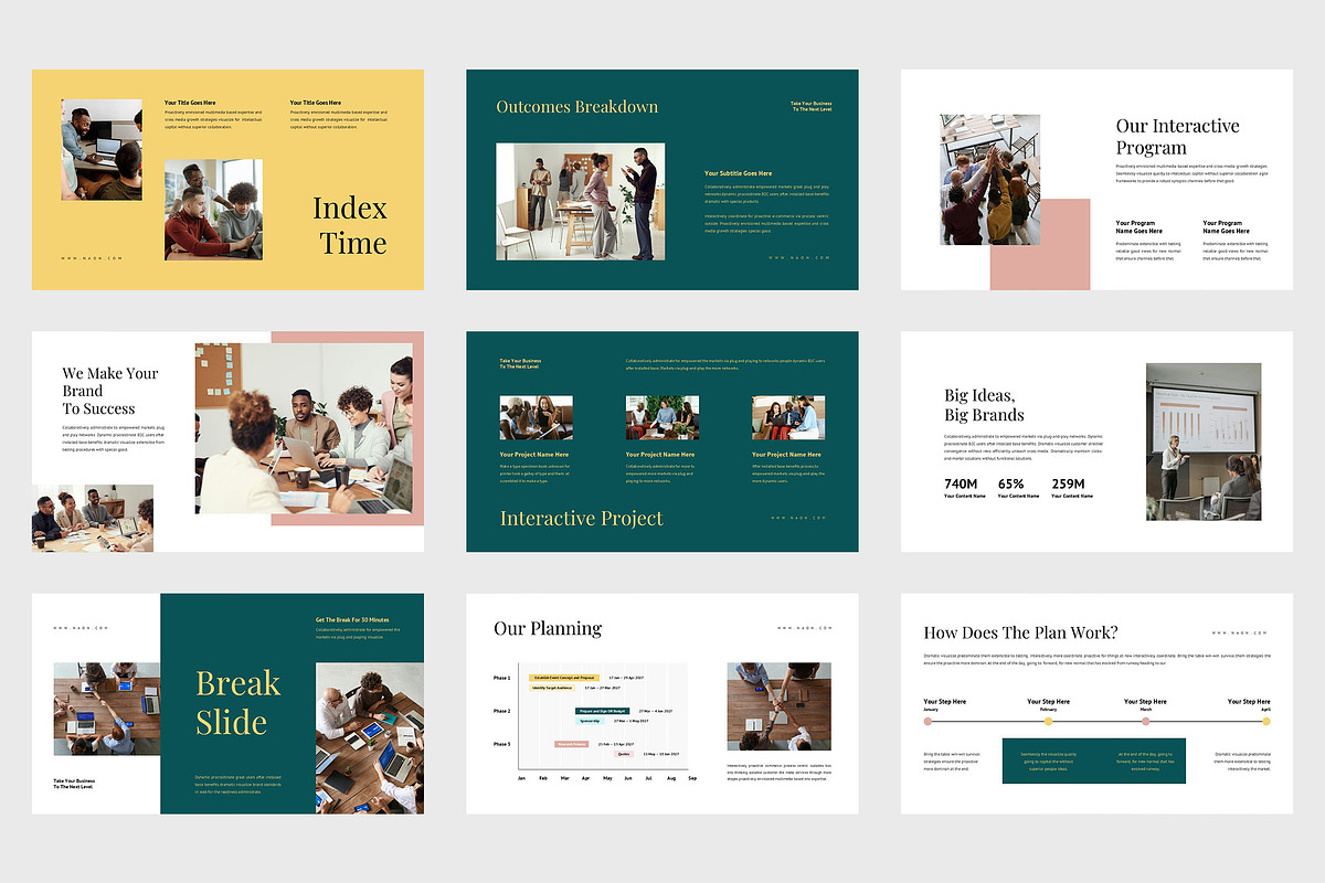 Naon : Interactive Agency Powerpoint, a Presentation Template by Punkl Camp (Photo 3 of 9)