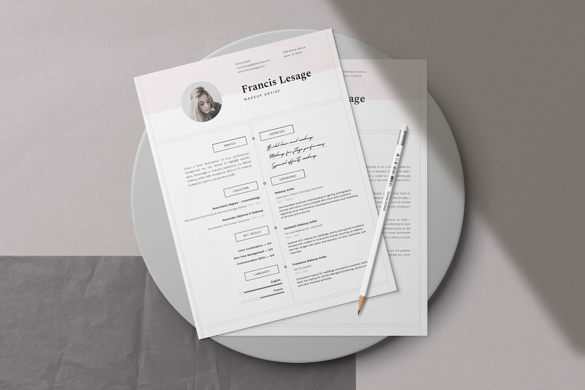 Resume Template • Francis, a Resume Template by Botanica Paperie (Photo 2 of 4)