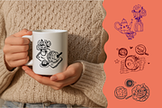 Hand Drawn Breakfast & Tea Clipart, a Decorative Illustration by Heartwarming Art (Thumbnail 8 of 10)