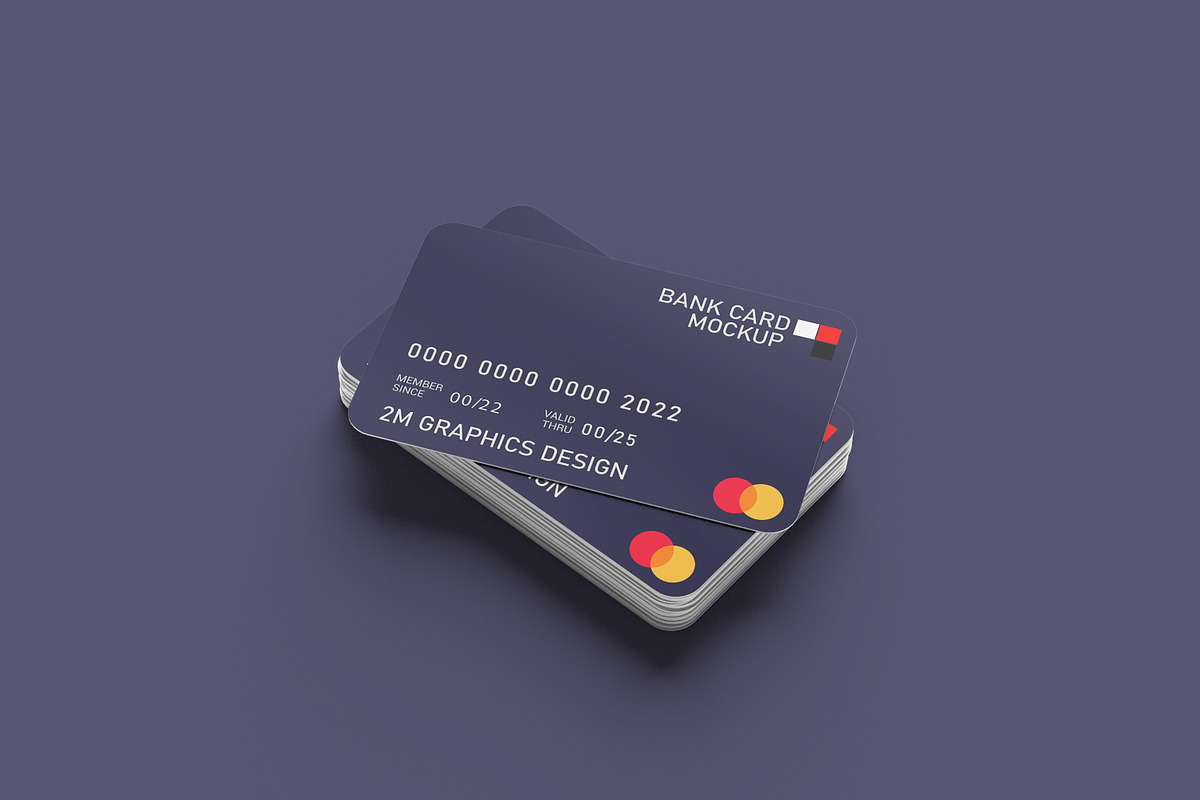Credit Cards Mockups, an Advertising Mockup by 2M GRAPHICS DESIGN (Photo 4 of 7)
