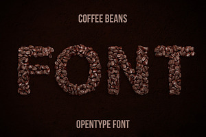 Coffee Beans Font