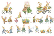 Easter Rabbit. Watercolor set, an Illustration by Love Watercolor Store (Thumbnail 4 of 9)
