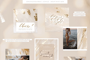 Christmas Gold Foil Backgrounds