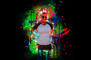 Paint Dripping Effect PS Action