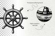 Nautical Engraving SVG Graphics, an Object Illustration by DENIDigitalArtSudio (Thumbnail 6 of 6)