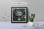 Square Frame Mockup, a Print Template by Álbori Produções (Thumbnail 1 of 4)