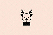Minimalist Deer Icon Reindeer, an Animal Illustration by Vectorium Studio (Thumbnail 1 of 4)