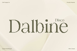 Dalbine Disco, a Serif Font by Craft Supply Co.