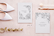 Innocent Lily - Floral Line Art, an Illustration by Julia M. Watercolor (Thumbnail 9 of 11)