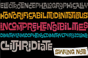 Swung Note font: Amazing interlocks!, a Font by PintassilgoPrints (Thumbnail 7 of 12)