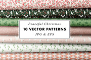 Christmas vector pattern collection, a Pattern Graphic by Heartmade by Claudia (Thumbnail 1 of 5)