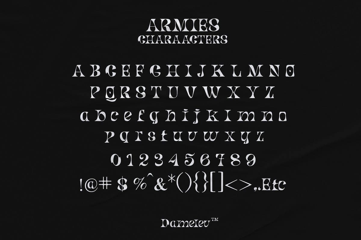 Armies Display, a Sans Serif Font by Damelev (Photo 11 of 14)