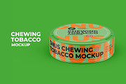 Snus Chewing Tobacco Can Mockup, a Packaging Mockup by easymock 2 (Thumbnail 1 of 10)