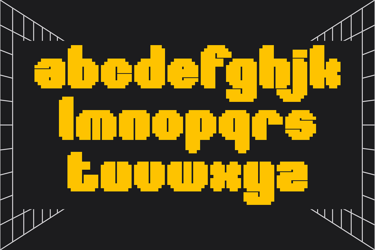 Sheko - Headline Pixel Font, a Sans Serif Font by Valentino Vergan (Photo 5 of 10)