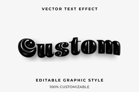Glossy Balloon Text Effect preview 3