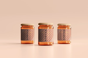 Amber Jars Mockup Collection