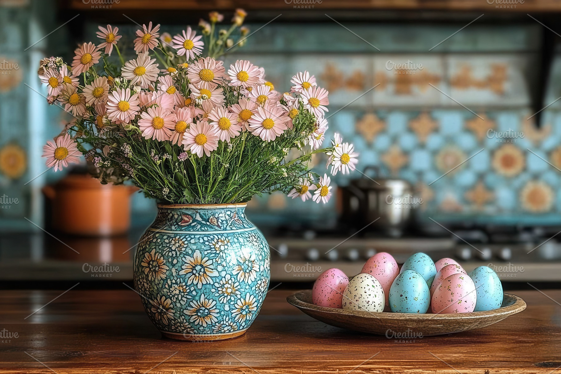 Beautiful spring flowers and colorfu, a Photo by Tanuart