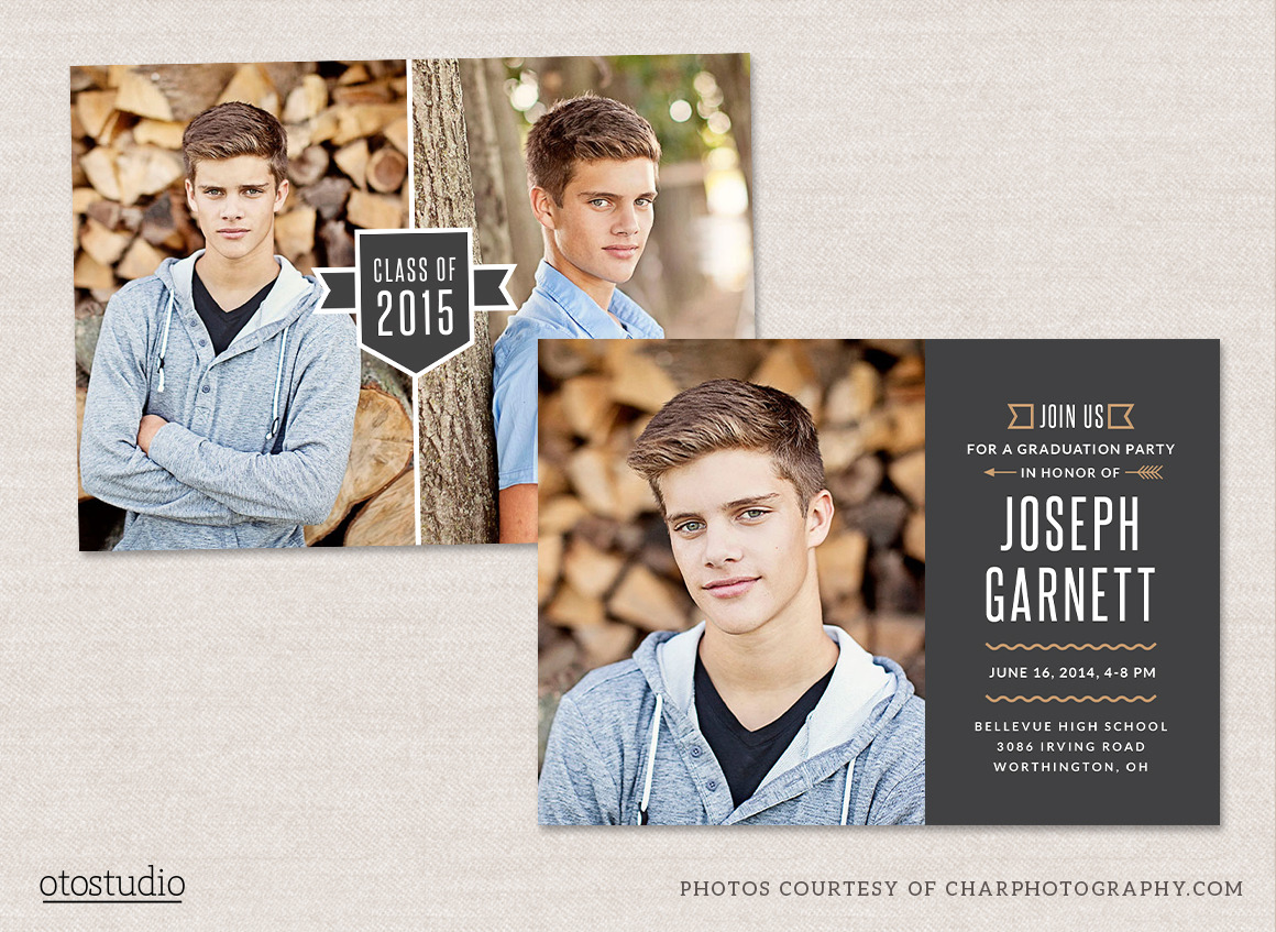 Graduation Announcement Template, a Card Template by OtoStudio