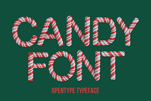 Candy Font, a Font by Handmadefont