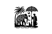 Romantic Asian Landscape SVG Set, an Object Graphic by Gfx_Store (Thumbnail 12 of 13)