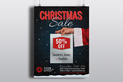 Christmas Sale Flyer Template, a Flyer Template by Nathan Knight Design (Thumbnail 1 of 2)