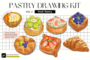 Procreate Fruit Pastry Brush Pack