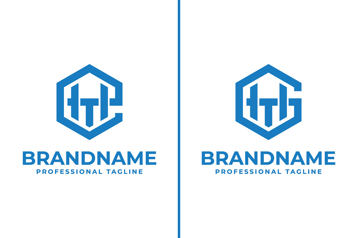 Letters EHT and GHT Hexagon Logo, a Branding & Logo Template by Pray Art Design Studio