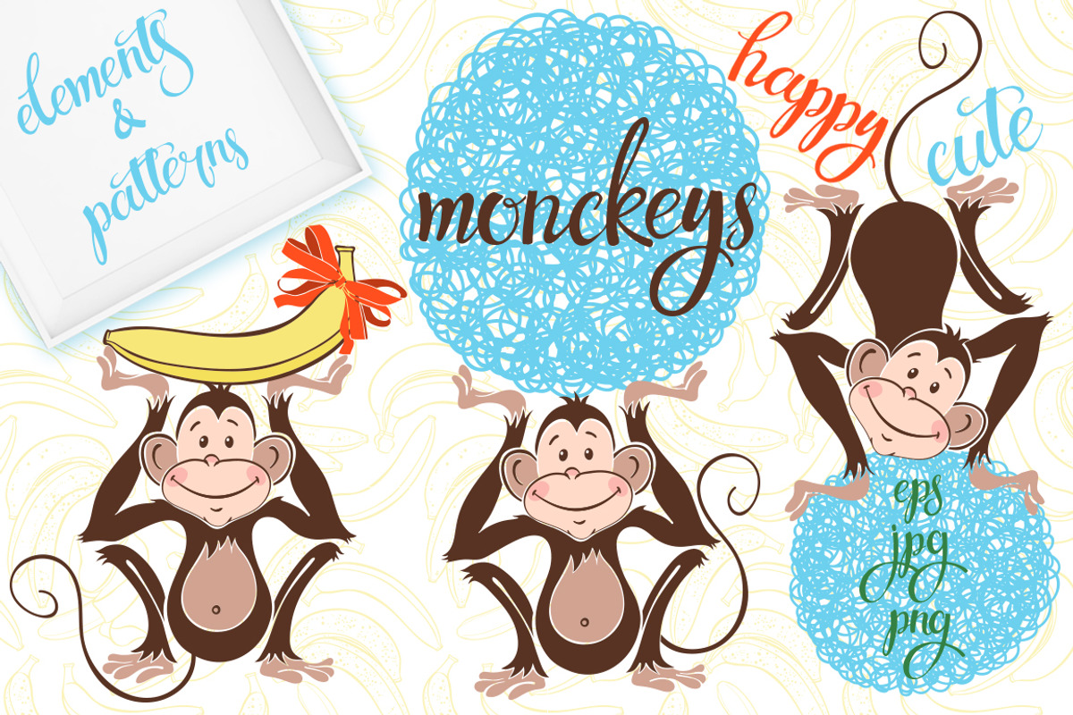 Monkeys., a Pattern Graphic by maritime_m (Photo 1 of 5)