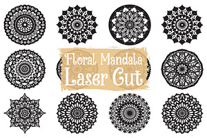 Boho Mandala Decorative Panel Set, an Illustration by balal
