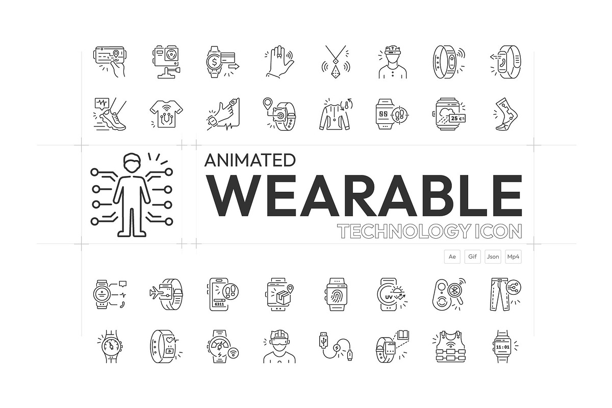 Wearable Technology Animated Icons