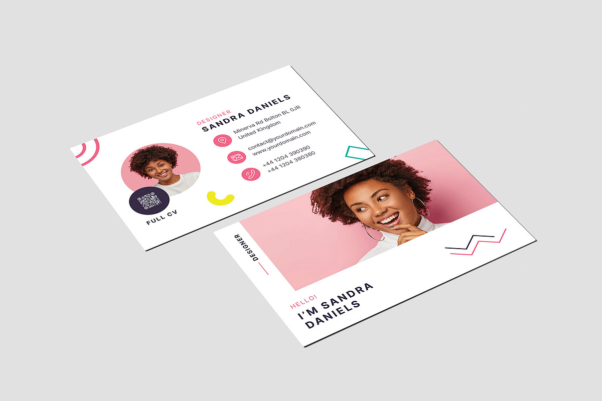 Resume Business Card Canva, a Business Card Template by artbart (Photo 5 of 9)