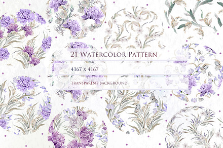 21 Watercolor Seamless Pattern, a Pattern Graphic by Knopazyzy