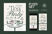Tea Party Flyer, a Flyer Template by graphicook (Thumbnail 1 of 3)