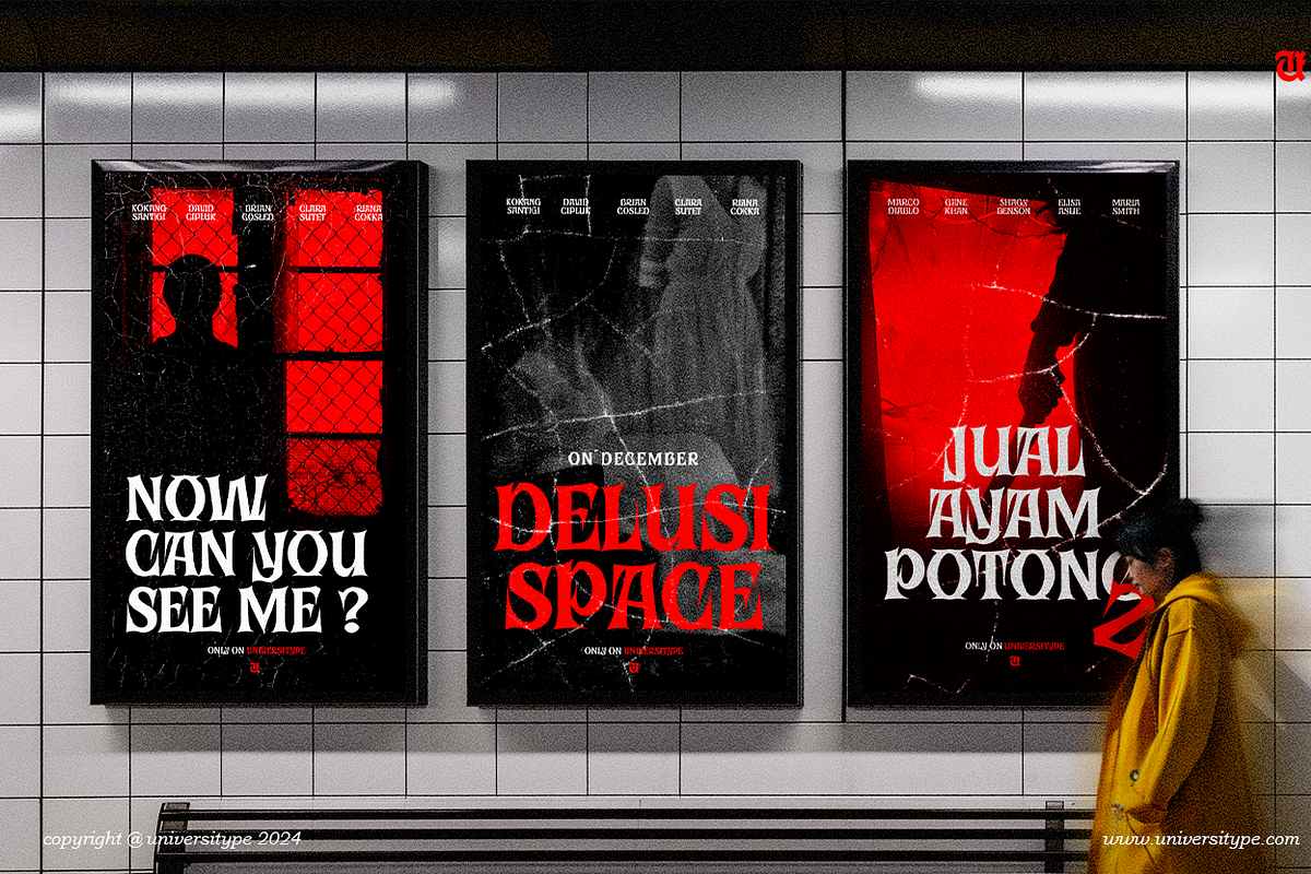 UT Forsaken Village - A Scary Font, a Serif Font by Universitype (Photo 7 of 12)