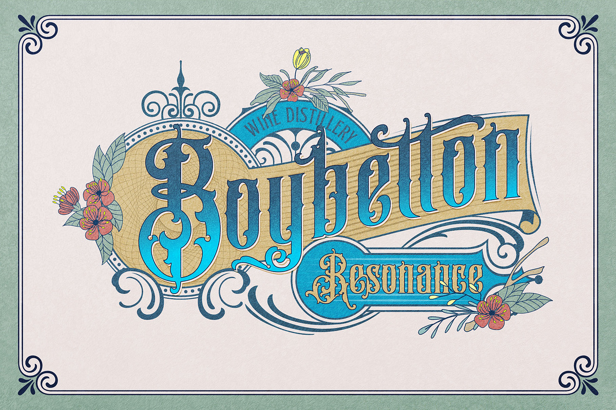 Soft Mouth Victorian Typeface, a Blackletter Font by alit design (Photo 2 of 24)