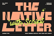 Native Letter - Modern Bold Font, a Sans Serif Font by Zarma Type (Thumbnail 1 of 11)