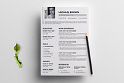 Unique Resume Template, a Resume Template by evgenystudio (Thumbnail 2 of 4)