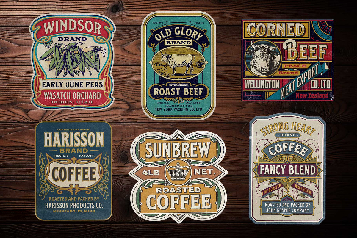 Old Fashioned Label Collections Vol., a Branding & Logo Template by Goodwheel Studio (Photo 3 of 8)